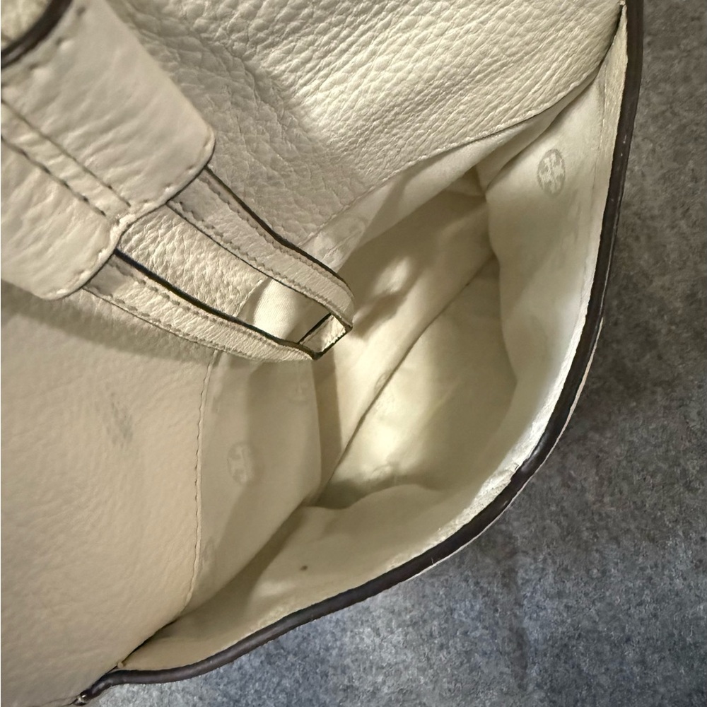 Tory Burch Cream Leather Backpack - Picture 4 of 13